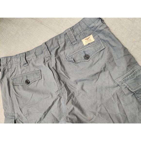 Polo Ralph Lauren mens Cargo Canvas Utility shorts 35x10 cotton Pockets Gray - Picture 2 of 8